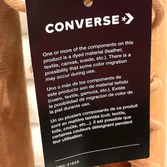 Tan Converse Knee High Lug Sole Boots – Women’s Leather Lace Up Size 9 - Picture 12 of 16